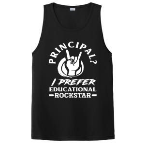 Principal Educational Rockstar School Funny Principal Funny Gift PosiCharge Competitor Tank