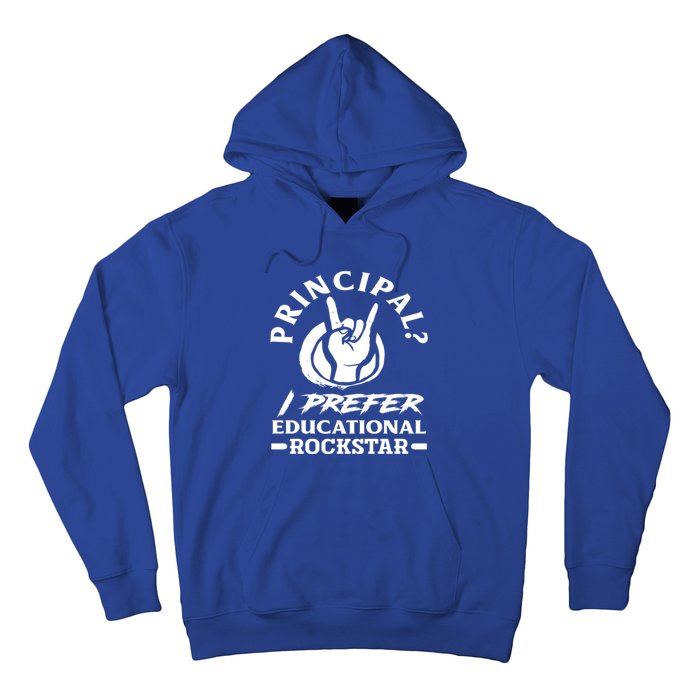 Principal Educational Rockstar School Funny Principal Funny Gift Hoodie