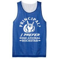 Principal Educational Rockstar School Funny Principal Funny Gift Mesh Reversible Basketball Jersey Tank