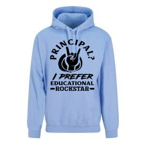 Principal Educational Rockstar School Funny Principal Funny Gift Unisex Surf Hoodie