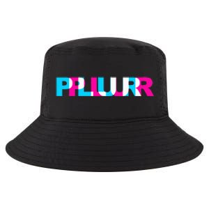 Plur Edm Rave Optical Illusion Glitch Dance Music Festival Cool Comfort Performance Bucket Hat