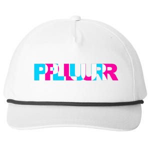 Plur Edm Rave Optical Illusion Glitch Dance Music Festival Snapback Five-Panel Rope Hat