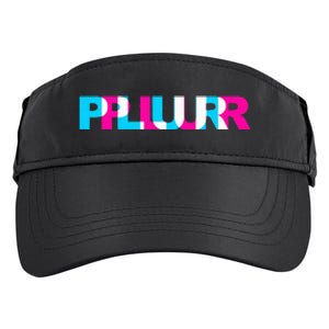 Plur Edm Rave Optical Illusion Glitch Dance Music Festival Adult Drive Performance Visor