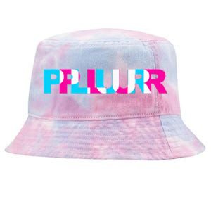 Plur Edm Rave Optical Illusion Glitch Dance Music Festival Tie-Dyed Bucket Hat