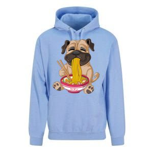 Pug Eating Ramen Unisex Surf Hoodie