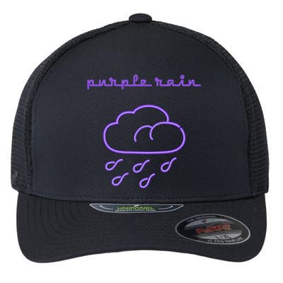 Purple Electric Rain Flexfit Unipanel Trucker Cap