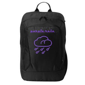 Purple Electric Rain City Backpack