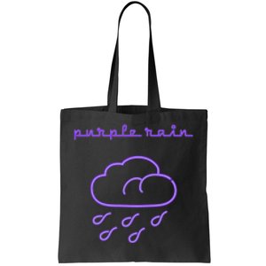 Purple Electric Rain Tote Bag