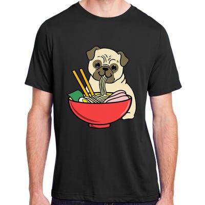 Pug Eating Ra Adult ChromaSoft Performance T-Shirt