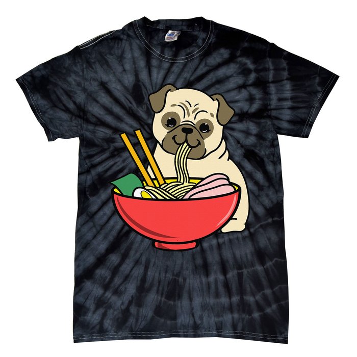 Pug Eating Ra Tie-Dye T-Shirt