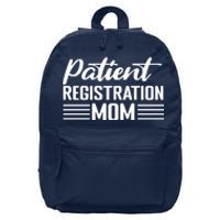 Patient Er Registrar Nursing Mom Saying 16 in Basic Backpack