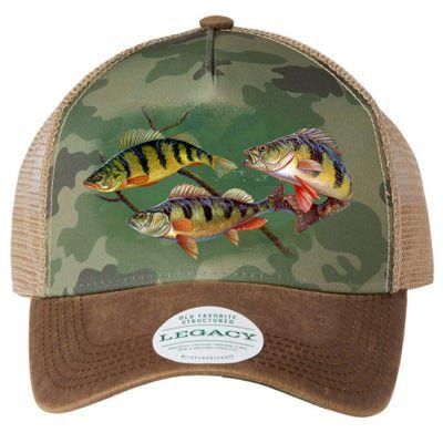 Perch Wild Life Fish Legacy Tie Dye Trucker Hat