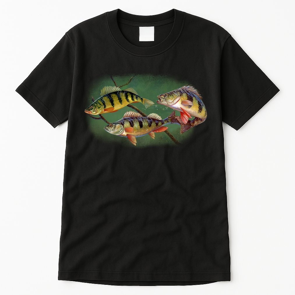 Perch Wild Life Fish Tall T-Shirt