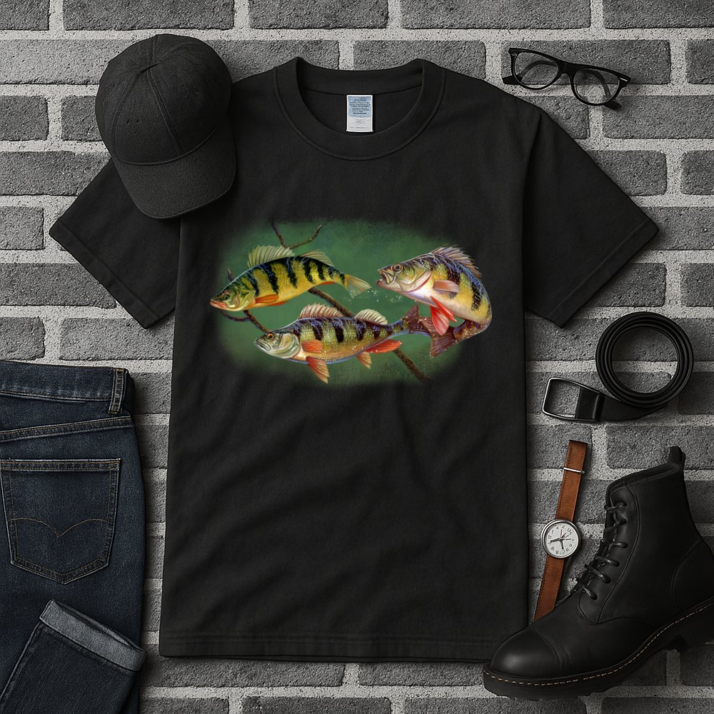 Perch Wild Life Fish Tall T-Shirt