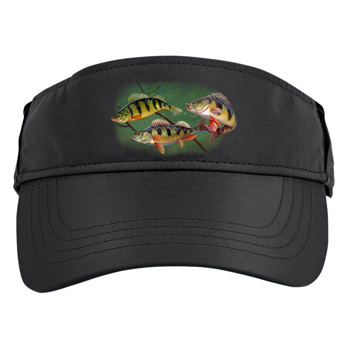 Perch Wild Life Fish Adult Drive Performance Visor