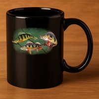 Perch Wild Life Fish 11oz C Handle Ceramic Mug
