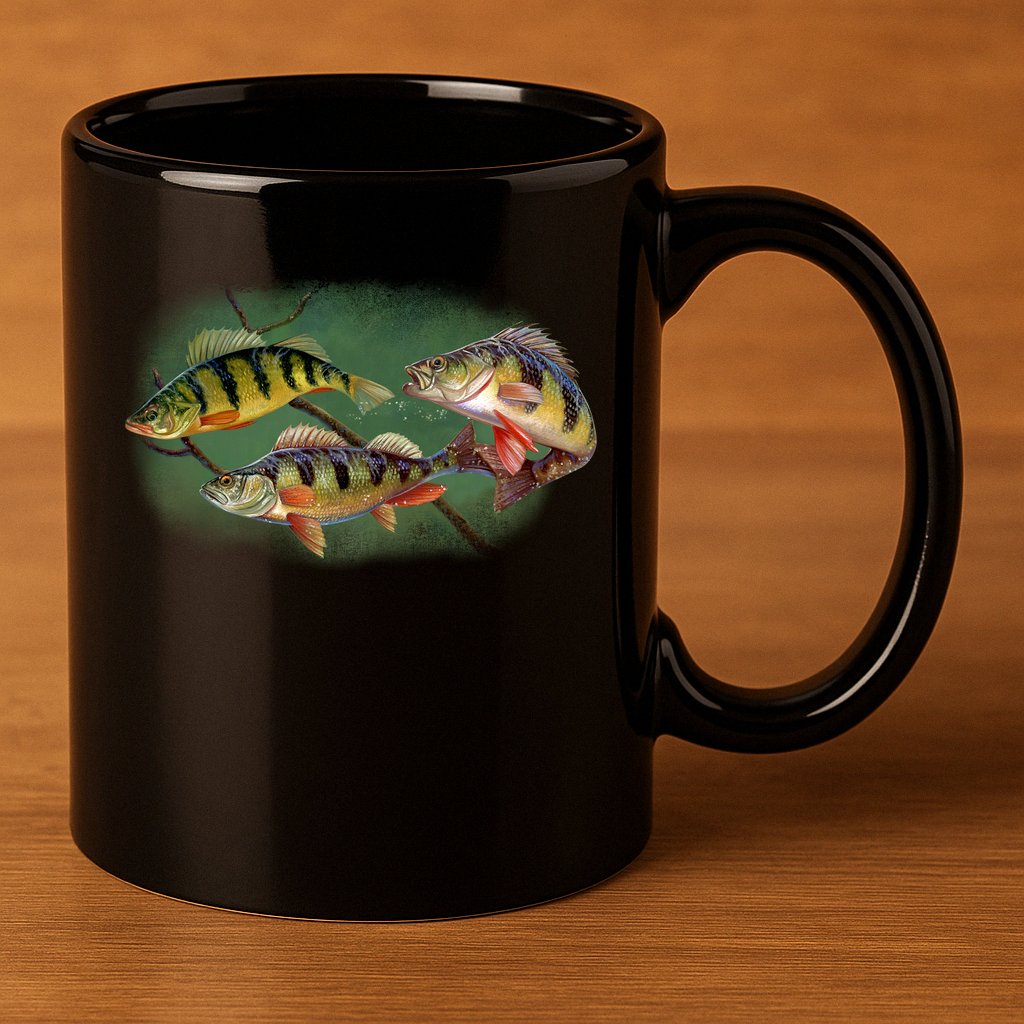 Perch Wild Life Fish 11oz C Handle Ceramic Mug