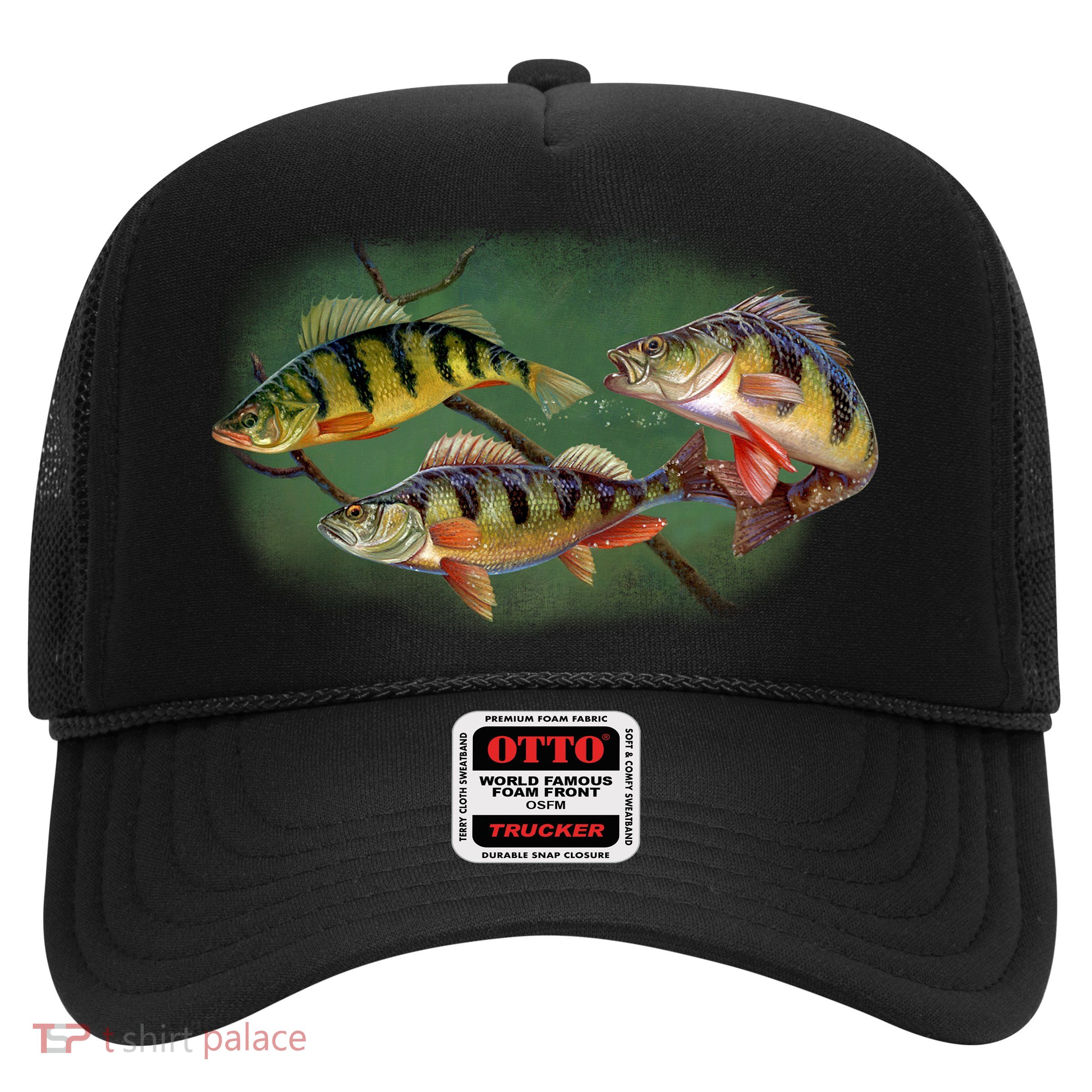 Perch Wild Life Fish Trucker Hat