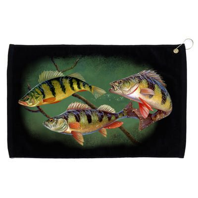 Perch Wild Life Fish Grommeted Golf Towel