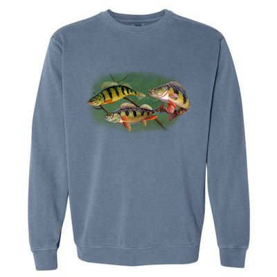 Perch Wild Life Fish Garment-Dyed Sweatshirt