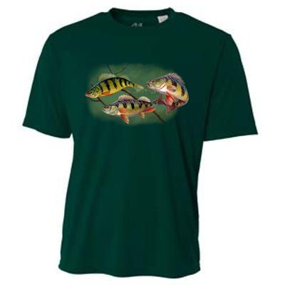 Perch Wild Life Fish Cooling Performance Crew T-Shirt