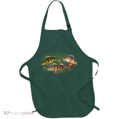 Perch Wild Life Fish Full-Length Apron With Pockets