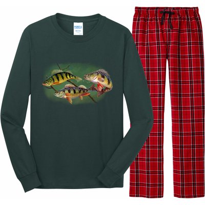 Perch Wild Life Fish Long Sleeve Pajama Set