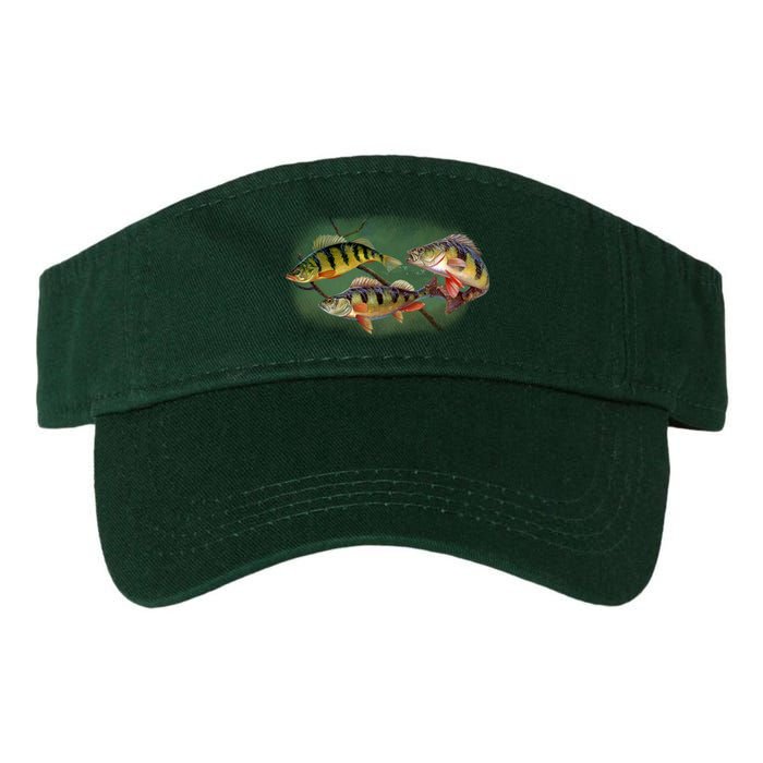 Perch Wild Life Fish Valucap Bio-Washed Visor