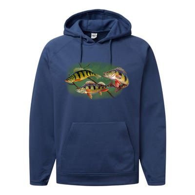 Perch Wild Life Fish Performance Fleece Hoodie