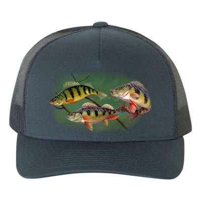 Perch Wild Life Fish Yupoong Adult 5-Panel Trucker Hat