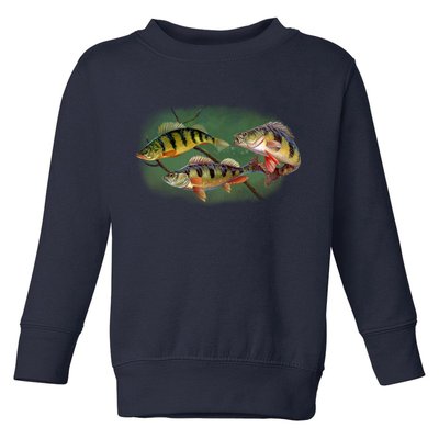 Perch Wild Life Fish Toddler Sweatshirt