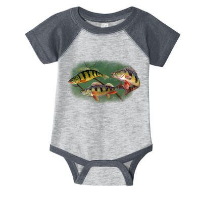 Perch Wild Life Fish Infant Baby Jersey Bodysuit