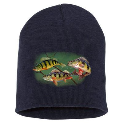 Perch Wild Life Fish Short Acrylic Beanie