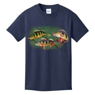 Perch Wild Life Fish Kids T-Shirt