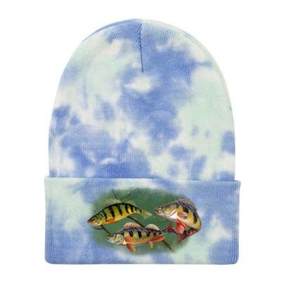 Perch Wild Life Fish Tie Dye 12in Knit Beanie