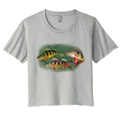 Perch Wild Life Fish Women's Crop Top Tee