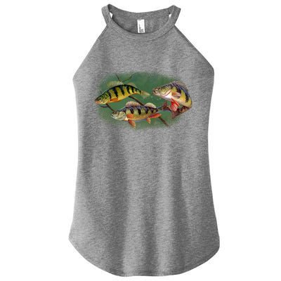 Perch Wild Life Fish Women’s Perfect Tri Rocker Tank