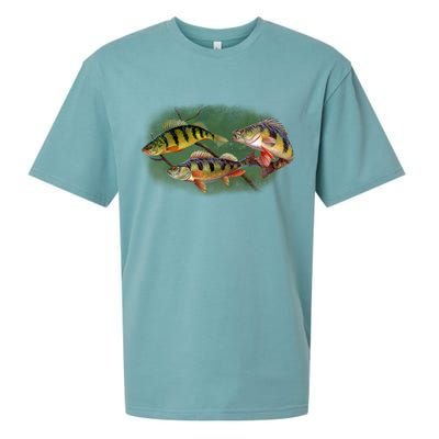 Perch Wild Life Fish Sueded Cloud Jersey T-Shirt