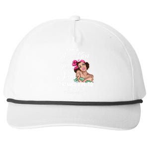 Perfect August Girl Jesus Thinks I'm To Die For Snapback Five-Panel Rope Hat