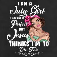 Perfect July Girl Jesus Thinks I'm To Die For Adult Drive Performance Visor