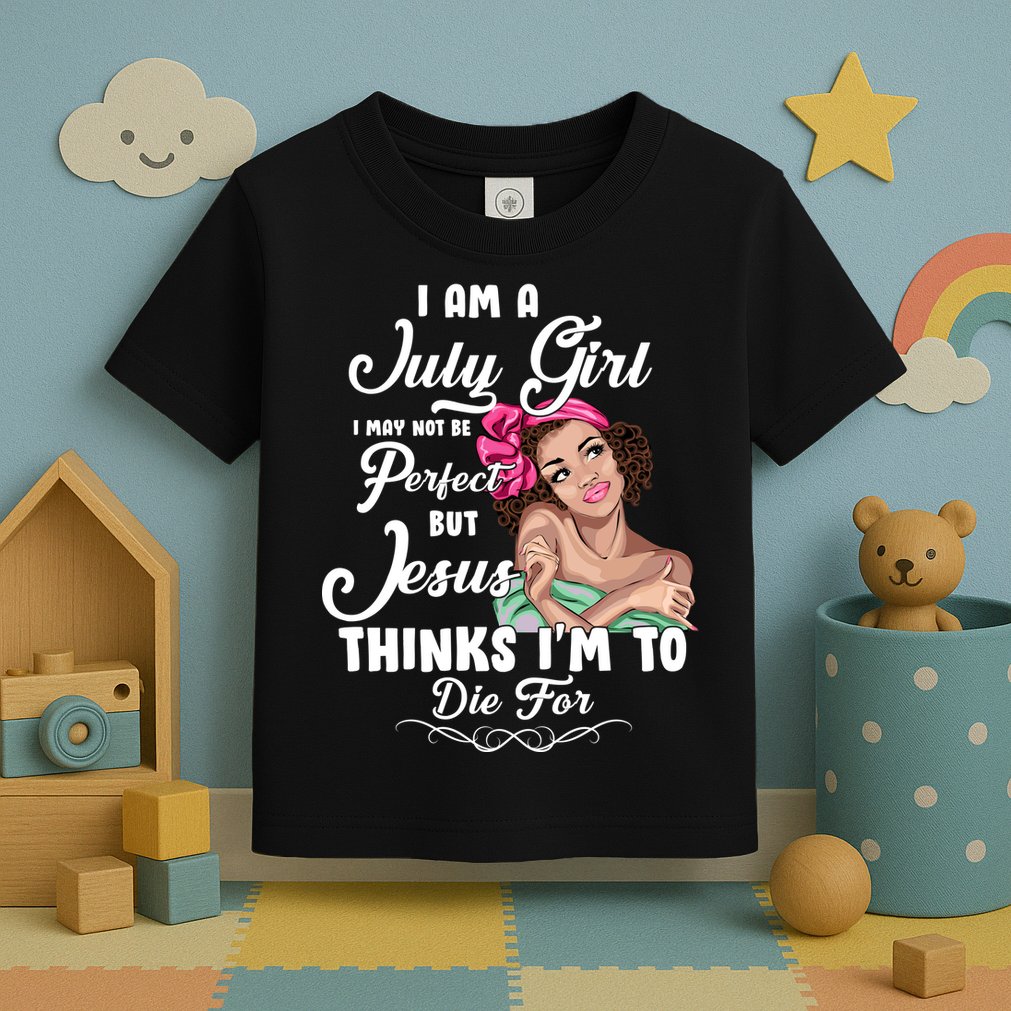 Perfect July Girl Jesus Thinks I'm To Die For Toddler T-Shirt