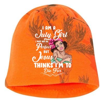 Perfect July Girl Jesus Thinks I'm To Die For Kati - Camo Knit Beanie