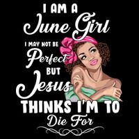 Perfect June Girl Jesus Thinks I'm To Die For Women's Knotted Racerback Tank