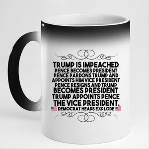 Perfection Pro Trump Impeached 11oz Black Color Changing Mug