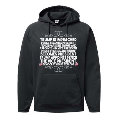 Perfection Pro Trump Impeached Performance Fleece Hoodie