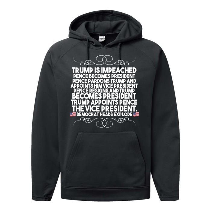 Perfection Pro Trump Impeached Performance Fleece Hoodie