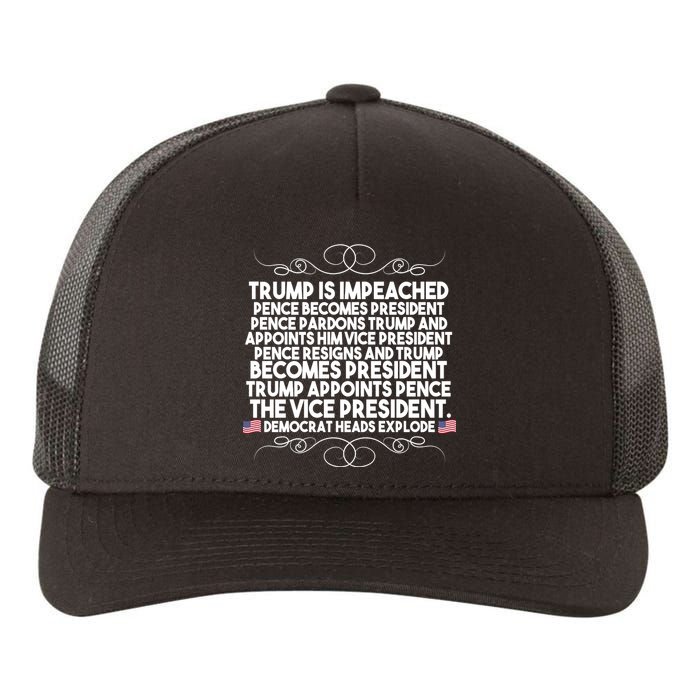 Perfection Pro Trump Impeached Yupoong Adult 5-Panel Trucker Hat