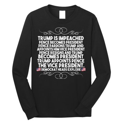 Perfection Pro Trump Impeached Long Sleeve Shirt