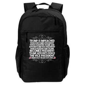 Perfection Pro Trump Impeached Daily Commute Backpack