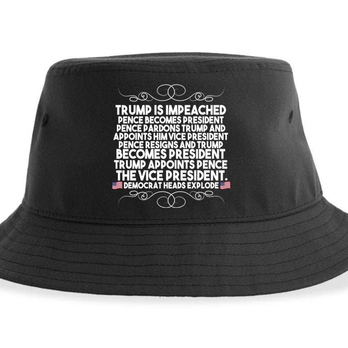 Perfection Pro Trump Impeached Sustainable Bucket Hat